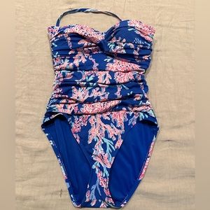 Lilly Pulitzer Flamenco One-Piece Swimsuit Size 8